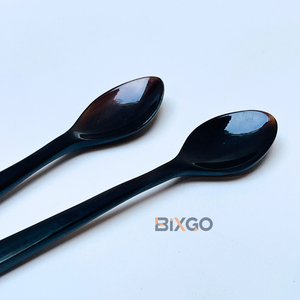 Cuchara de café larga negra hecha a mano de primera calidad, hecha en Vietnam - Product Image 4