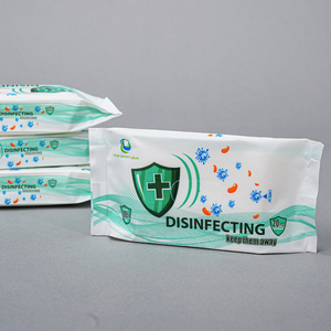 Kawaii, 1 paquete de 20 toallitas limpiadoras húmedas ecológicas con aroma a hierba de limón, hojas suaves y convenientes para uso familiar y del bebé - Product Image 1