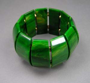 Fashion-Forward Luxury Romantic Unisex Resin Bead Long Bead Shape Brown Colour Beaded <b>Bracelets</b> for Party Festival Chic - Product Image 3