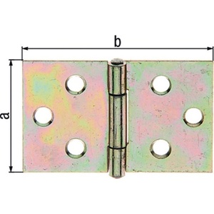 Wide GAH Stainless Steel Hinge 60mm Height 90mm Width 1.25mm Thickness Storage Holders & <b>Racks</b> - Product Image 1