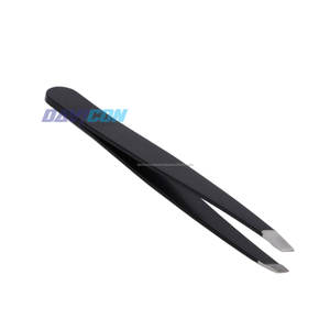 DAVICON-Pinzas negras para cejas, pinzas de corte de cejas, para negocios - Product Image 4