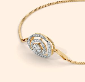 สร้อยข้อมือทอง18K ประดับเพชรธรรมชาติ - Product Image 3