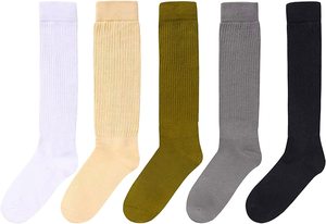 Chaussettes à tube long unisexe de créateur de couleur bonbon classique pour hommes et femmes marque célèbre pour la saison de printemps - Product Image 4