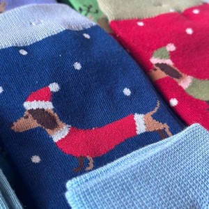 ถุงเท้าลูกเรือสำหรับวันหยุดที่อบอุ่นในฤดูหนาวลายคริสต์มาสผ้าถักแจ็คการ์ดดีไซน์คริสต์มาส - Product Image 5