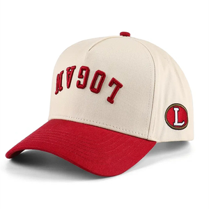 Gorra de béisbol con logotipo bordado 3D de diseño personalizado para hombre tela de pana de alta calidad ajustable 5 paneles deportivos Velour Herringbone - Product Image 2