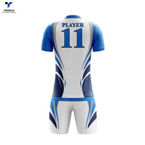 Nouvelle conception, logo personnalisé, uniforme de football pour hommes adultes, manches courtes, respirant, léger, 100% polyester, Pakistan - Product Image 3
