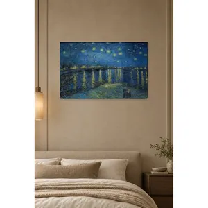 Impression sur toile Fida Van Gogh Nuit étoilée au-dessus de la Rhône - Product Image 3
