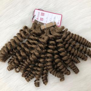 Alta calidad marrón claro vietnamita lujo A +++ Remy Extensiones de Cabello Humano Máquina doble trama cinta cabello rizado profundo al por mayor - Product Image 5