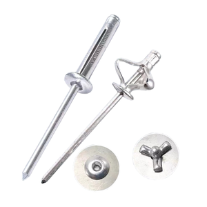 Remache ciego de aleación de aluminio tipo linterna de 3.2mm-6.4mm, remache de resorte triple para plástico y metal delgado - Product Image 1