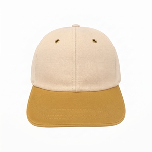 Gorra de Béisbol Unisex de 6 Paneles, Color Beige Mostaza, Lona, Ajustable, Color Sólido, Casual, para las Cuatro Estaciones, Personalizada con Sublimación en Seda Satinada - Product Image 1