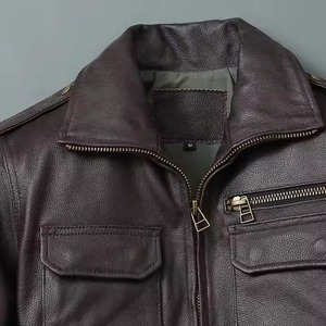 OEM Service Made in High Quality <b>Men</b> <b>Leather</b> <b>Jacket</b> Fashion Wear Full Sleeve <b>Leather</b> <b>Jackets</b> for <b>Men's</b> - Product Image 4