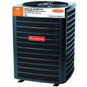 เครื่องปรับอากาศกู๊ดแมนโซลาร์ 14.3 SEER2 ระบบแยกส่วนแบบขั้นตอนเดียว (R-32) สำหรับใช้ในครัวเรือน ระบบทำความเย็นอย่างเดียว แทนที่รุ่น GSXN4-GLXS4BA4210 - Product Image 2