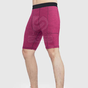 Shorts de compression pour hommes de haute qualité fabriqués au Pakistan, taille élastique, tissu en toile solide, marque privée - Product Image 2