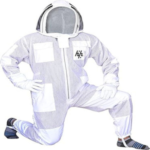Traje de Apicultura Impermeable de Poliéster de 3 Capas, Ventilado, a Prueba de Picaduras, con Velo Protector, Un Par de Guantes, Protección contra el Frío para Mayor Seguridad - Product Image 2