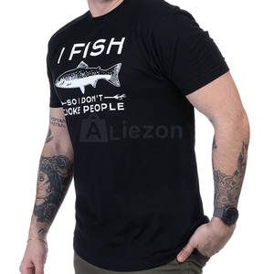 T-shirt de pêche de performance pour hommes T-shirt de pêche personnalisé en tissu à séchage rapide pour l'extérieur et le sport - Product Image 3
