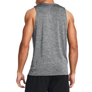 Débardeurs pour hommes, coupe musclée, logo personnalisé, usine bon marché, sans manches, coton 100%, débardeur de sport - Product Image 2