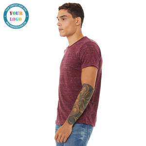 T-shirts en gros personnalisés 60% coton 40% polyester, sport, gym, décontracté, ample, léger, manches courtes pour hommes - Product Image 4