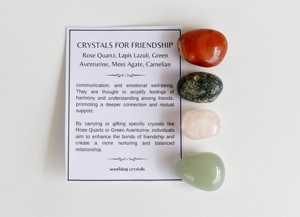 Renforcez les liens émotionnels : Coffret cadeau de cristaux d'amitié en pierres précieuses naturelles polies et éco-responsables - Product Image 5