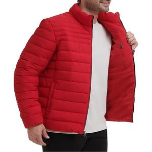 Chaqueta de Plumón para Hombre para Invierno, Ligera, Brillante, de Tela de Lana Transpirable, con Capucha y Cuello Alto - Product Image 6