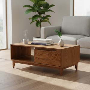 BACHELOR (1 tiroir) Couleur marron Design dynamique et moderne - Product Image 2