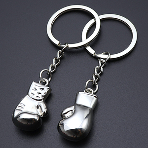 Mini gant de boxe 3D personnalisé porte-clés gants de boxe en argent porte-clés en métal porte-clés de sport cadeau porte-clés de boxe pendentif souvenir - Product Image 6