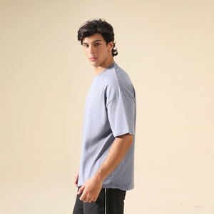 220g 240g Épaule tombante Cool Tees Personnalisé Qualité Streetwear Hommes T-shirt Surdimensionné Meilleur Coton Lourd par Highletic - Product Image 4
