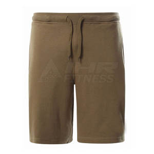 Meilleurs shorts décontractés pour hommes Style High Street sur mesure en coton léger motif solide taille moyenne fermeture élastique vente en ligne - Product Image 1