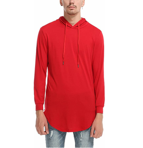 2024 mode et élégant OutWear décontracté allongé sweats à capuche hommes polaire pull allongé à capuche respirant - Product Image 3