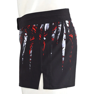High Quality Breathable Quick Dry <b>Elastic</b> <b>Waist</b> Muay Thai <b>Shorts</b> for Boxing MMA Training Sublimation Print <b>Men</b> - Product Image 5