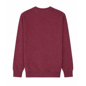 Sudadera Personalizada con Estampado Impermeable en 3D, Cuello Redondo, Unisex, de Forro Polar, Color Granate, con Impresión de Marca, Bordado y Etiqueta Privada - Product Image 2