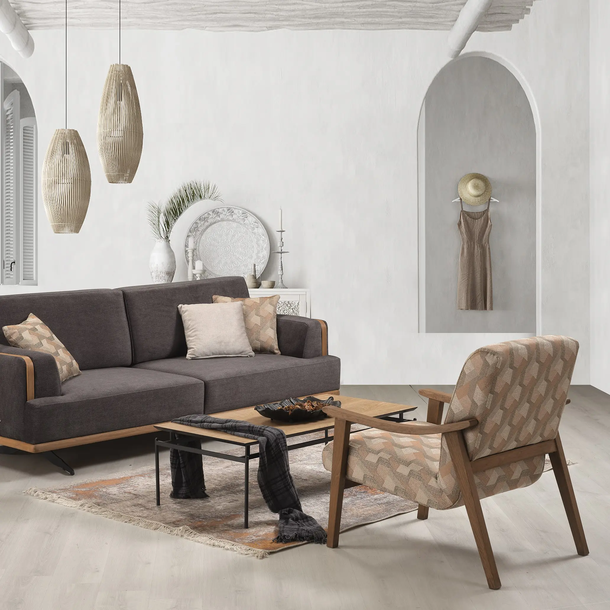 Palermo Sofa Sets, Luxe Moderne Meubels Italiaanse Stijl Bestseller, Woonkamer Sets Luxe Sofa Set