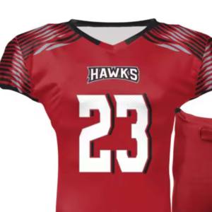 Uniformes de football américain à séchage rapide antibactérien respirant avec logo personnalisé Ensembles adultes à manches courtes Équipes de club personnalisées - Product Image 3