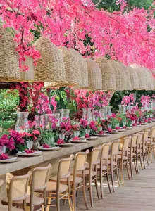 ช่อกุหลาบดอกโบตั๋นผ้าไหมดอกไม้ประดิษฐ์สำหรับตกแต่งบ้านและงานแต่งงานดีไซน์ใหม่ - Product Image 4