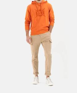 เสื้อฮู้ดดี้ผู้ชายไซส์ใหญ่ สีพื้น ผ้าคอตตอนเจอร์ซีย์ สวมใส่สบายสำหรับฤดูหนาว ทรงหลวม ระบายอากาศได้ดี มีกระเป๋า - Product Image 4