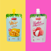 Maleisische Halal gecertificeerde MUNIRA fruit- en groentesap 0,17L geconcentreerd guave, gesteriliseerde appel, druif, mango, lychee, doosverpakking