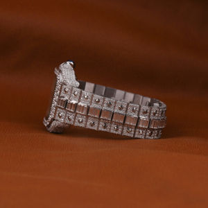 Lujoso reloj de pulsera automático Esfera romana 20mm Acero inoxidable Iced Moissanite Tachonado Diferentes formas Estilo rapero de hip hop - Product Image 2