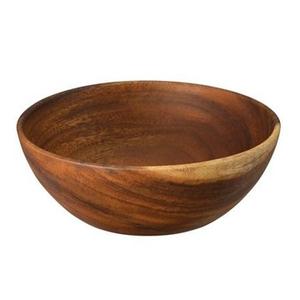 Decorative Wood <b>Salad</b> <b>Bowl</b> Hand Carved Centerpiece Round Dough <b>Bowls</b> Serving Wooden Dinnerware <b>Bowls</b> for Decor <b>Large</b> Tabletop - Product Image 3