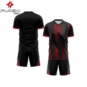 เสื้อฟุตบอลฤดูกาลใหม่ขายส่ง ชุดฟุตบอลสโมสร เสื้อแขนสั้นแบบยูนิเซ็กซ์ สกรีนลายแบบซับลิเมชั่น รับผลิตตามแบบ OEM เสื้อทีมฟุตบอล เสื้อผ้ากีฬา - Product Image 4