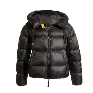 Hiver Nouvel Arrivage Veste matelassée de haute qualité pour femmes en cuir de mouton noir respirant Design Nouveau manteau de mode - Product Image 1