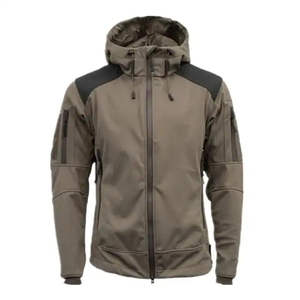 Veste Softshell d'hiver pour hommes personnalisée doublure polaire nouvelle tenue de travail d'hiver longueur normale fermeture à glissière polyester coton matériel - Product Image 1
