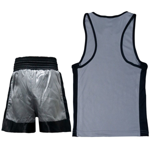 Conjunto de Pantalones Cortos y Camiseta de Boxeo de Diseño Nuevo, para Entrenamiento y Competencia, Elásticos, Transpirables, Ligeros y que Absorben la Humedad - Product Image 2