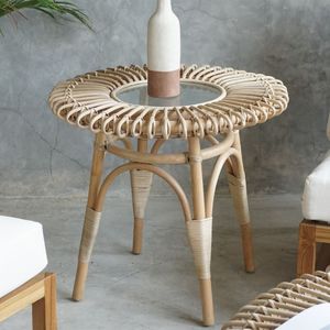 แผ่นรองจานหวายทรงกลมทำด้วยมือสำหรับวางบนโต๊ะเสื่อหวายสำหรับห้องครัวรับประทานอาหารเป็นครั้งคราว - Product Image 4