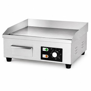 Commercial Electric <b>Griddle</b> <b>Flat</b> <b>Top</b> Grill Countertop Stainless Steel for Restaurant Diner Food Truck 220V - Product Image 1