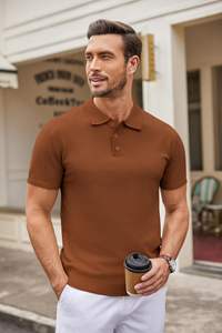 <b>High</b> Quality Eco-Friendly Breathable Anti-Wrinkle Quick Dry Short Sleeve Regular Fit for <b>Shirts</b> <b>Men</b> Factory Made Turn <b>Collar</b> - Product Image 5