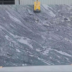 Tuile de dalle de granit vert de conception moderne de Kuppam pierre naturelle polie pour la grande forme extérieure de plancher de cuisine - Product Image 3