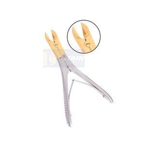 TC Hard <b>Soft</b> Pin <b>Wire</b> Cutter 8" Black Color Coated Double Action Orthopedic Surgical Instrument - Product Image 5