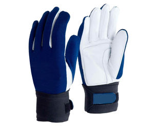 Gants anti-vibration en cuir Gants de mécanicien de construction à fort impact Sécurité électrique Travail de gisement de pétrole en nitrile antichoc - Product Image 1