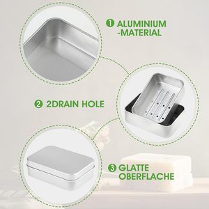 Porte-savon de douche en métal - Garde le savon au sec et propre, accessoire de salle de bain pour un espace de douche organisé, à fixer au mur - Product Image 6