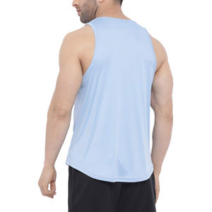 Haut de gymnastique à compression pour hommes, vêtements de sport à logo personnalisé, chemise de course, gilet de sport sans manches, t-shirt de fitness à séchage rapide - Product Image 2