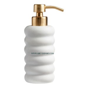 Dispensador de jabón líquido de mano chapado en oro Vintage atractivo de latón de arte creativo, dispensador de decoración de cocina para el hogar, Hotel y baño - Product Image 6